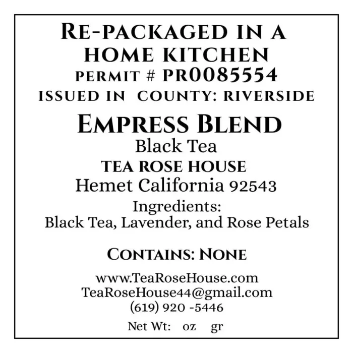 Empress Blend Black Tea – Elegant Loose Leaf with Rose & Bergamot – Floral Breakfast Tea – Bold and Aromatic - Image 5