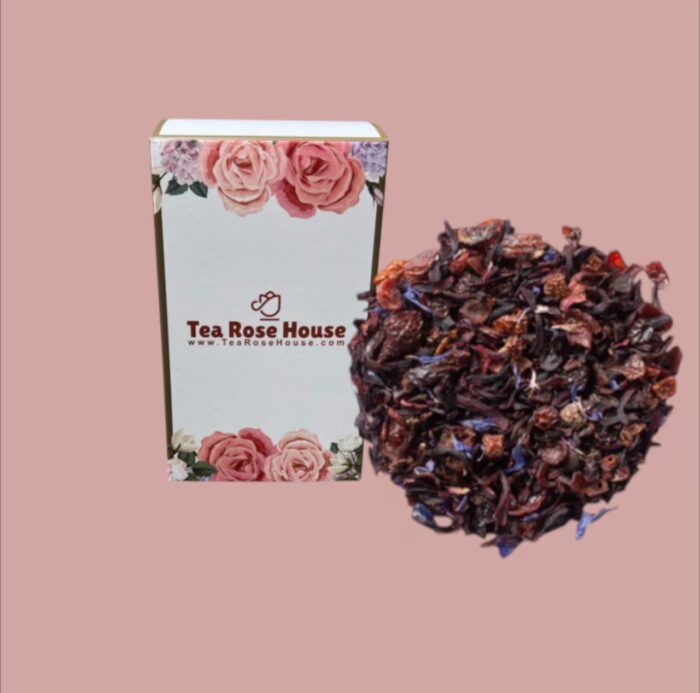 Herbal Hibiscus Tea – Tart & Refreshing Caffeine-Free Blend – Antioxidant-Rich Loose Leaf – Iced or Hot
