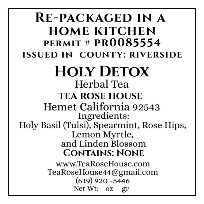 Holy Detox Herbal Tea – Organic Caffeine-Free Cleanse with Tulsi, Spearmint & Rose – Natural Detox Blend - Image 5