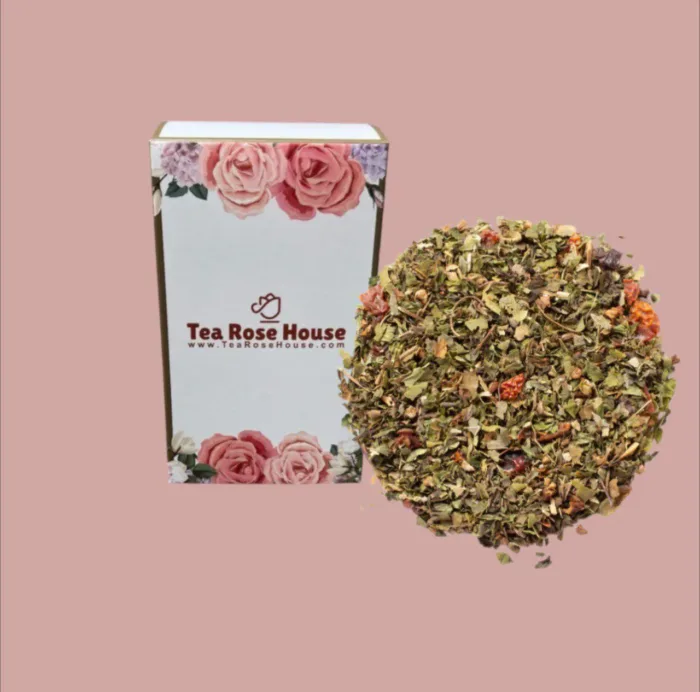 Holy Detox Herbal Tea – Organic Caffeine-Free Cleanse with Tulsi, Spearmint & Rose – Natural Detox Blend