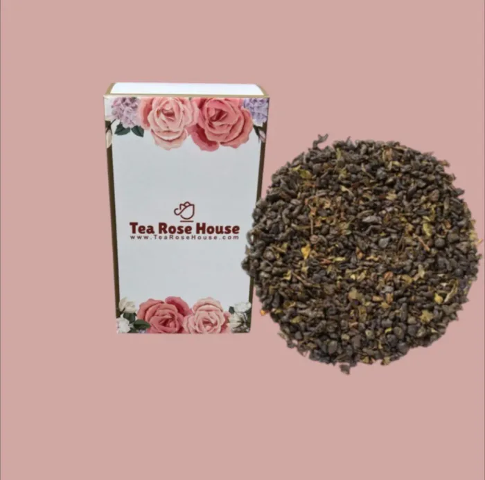 Moroccan Mint Green Tea – Organic Loose Leaf – Refreshing Spearmint & Gunpowder Blend – Cooling Digestive Tea
