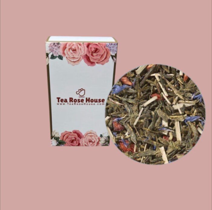 Pomegranate Blueberry Green Tea – Antioxidant-Rich Loose Leaf Blend – Fruity Organic Green Tea – Energizing & Refreshing