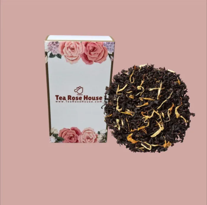 Organic Peach Black Tea – Bold Fruity Loose Leaf Blend | Real Peach & Black Tea
