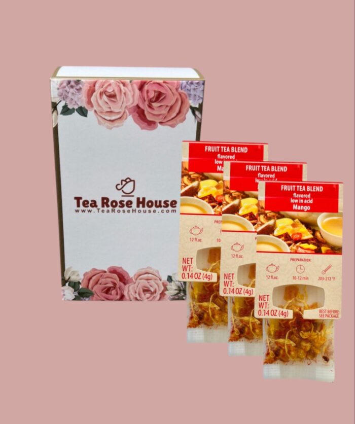 Mango Pineapple Iced Tea – 10 Herbal Tea Bags | Tropical, Fruity, Caffeine-Free Summer Blend