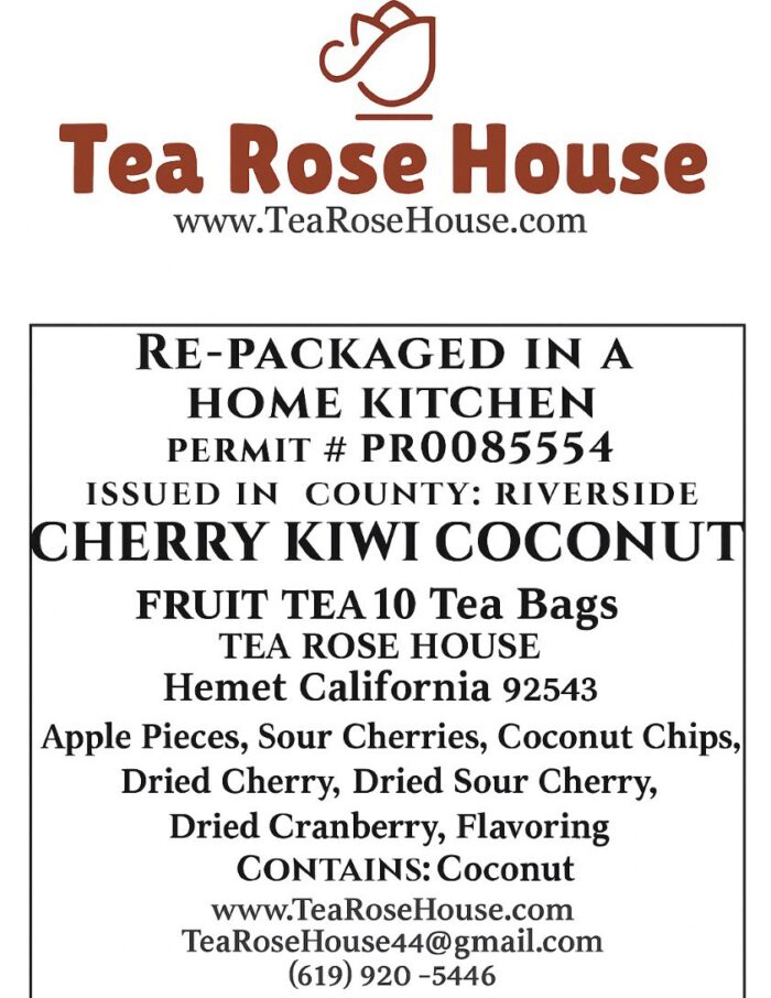 Cherry Kiwi Coconut Iced Tea – 10 Herbal Tea Bags | Tropical, Caffeine-Free, Fruity Blend - Image 3